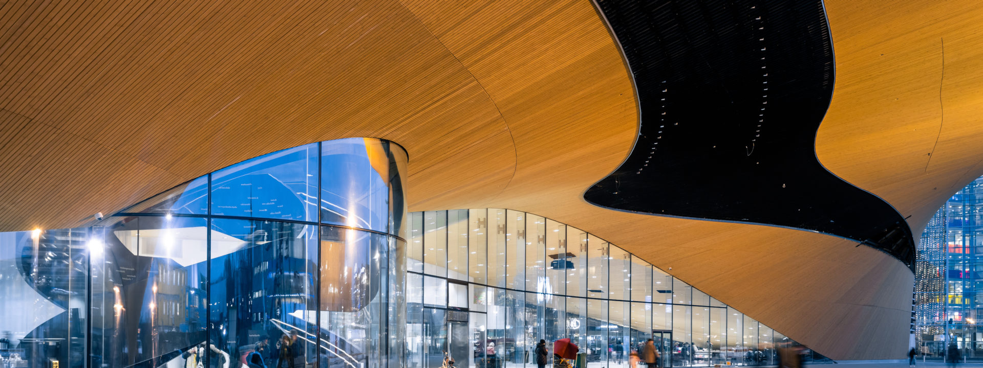 Oodi-library in Helsinki tempered and laminated glass