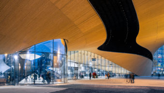 Oodi-library in Helsinki tempered and laminated glass