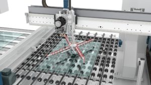 Glaston CHAMP EVO processing line available with modern glass positioning applications